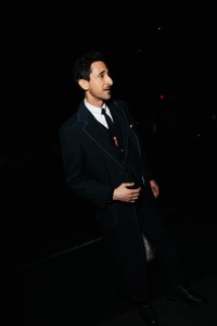Adrien Brody at the Thom Browne Fall RTW 2025 fashion show as part of New York Fashion Week held at The Shed on February 11, 2025 in New York, New York.