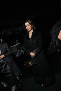 Cristin Milioti at the Thom Browne Fall RTW 2025 fashion show as part of New York Fashion Week held at The Shed on February 11, 2025 in New York, New York.
