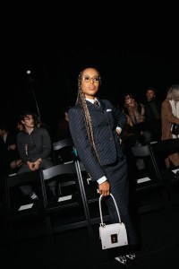 Kerry Washington at the Thom Browne Fall RTW 2025 fashion show as part of New York Fashion Week held at The Shed on February 11, 2025 in New York, New York.
