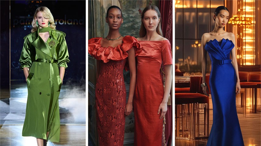 (L-R) Pamella Roland, Markarian and Badgley Mischka Fall 2025
