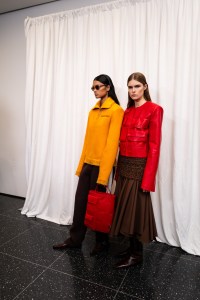 Backstage at the Tory Burch spring 2025 ready-to-wear show at New York Fashion Week.
