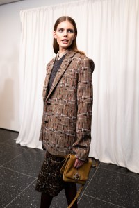 Backstage at the Tory Burch spring 2025 ready-to-wear show at New York Fashion Week.