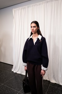 Backstage at the Tory Burch spring 2025 ready-to-wear show at New York Fashion Week.