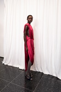 Backstage at the Tory Burch spring 2025 ready-to-wear show at New York Fashion Week.