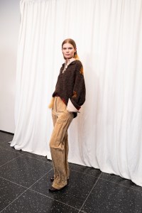 Backstage at the Tory Burch spring 2025 ready-to-wear show at New York Fashion Week.