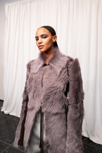 Backstage at the Tory Burch spring 2025 ready-to-wear show at New York Fashion Week.
