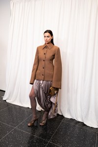 Backstage at the Tory Burch spring 2025 ready-to-wear show at New York Fashion Week.