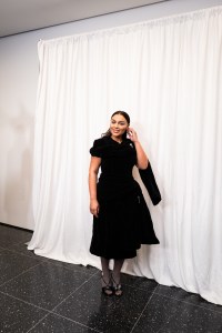 Backstage at the Tory Burch spring 2025 ready-to-wear show at New York Fashion Week.