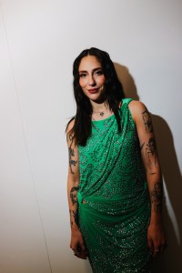 Tefi Pessoa at the Tory Burch Fall 2025 Ready-to-Wear show