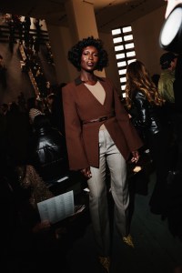 Jodie Turner-Smith at the Tory Burch Fall 2025 Ready-to-Wear show