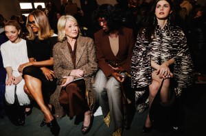 Amanda Seyfried, Ciara, Martha Stewart, Jodie Turner-Smith and Alexandra Daddario at the Tory Burch Fall 2025 Ready-to-Wear show