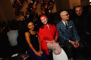 Myha'la, Lola Tung, Ritchie Jackson and Jordan Roth at the Tory Burch Fall 2025 Ready-to-Wear show