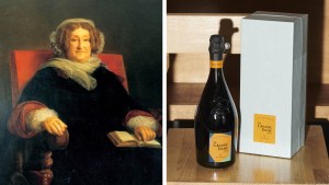 (L-R): Founder Madame Clicquot and Veuve Clicquot's Women's History Month collection.