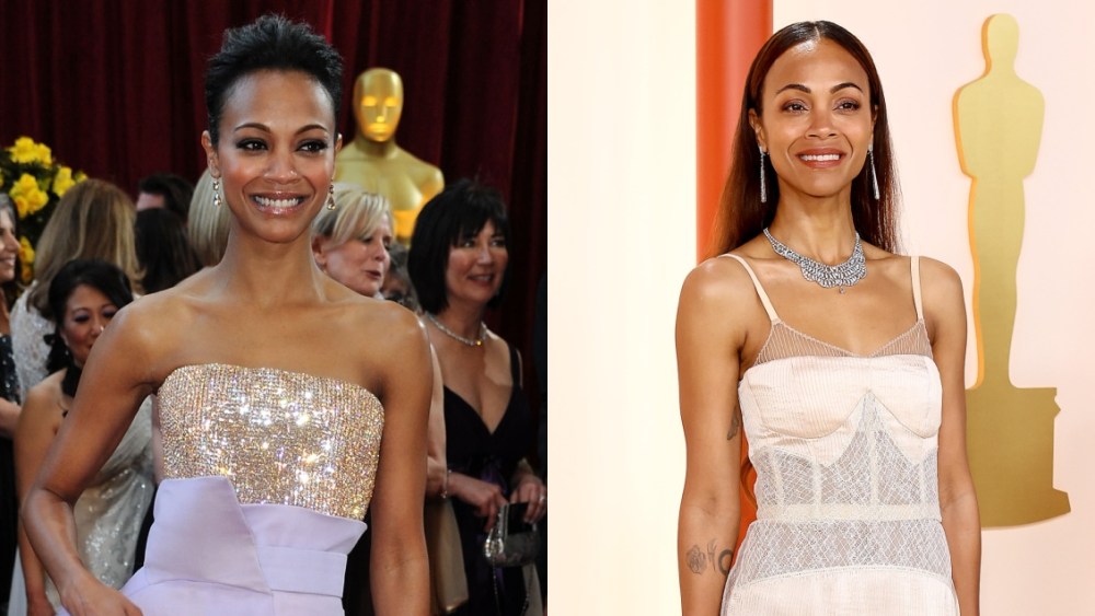 Zoe Saldaña, Oscars, Fendi, Givenchy, Alexis Mabille, Atelier Versace, Oscars, red carpet