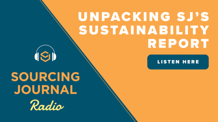 Podcast on Sourcing Journal's Sustainability Report.