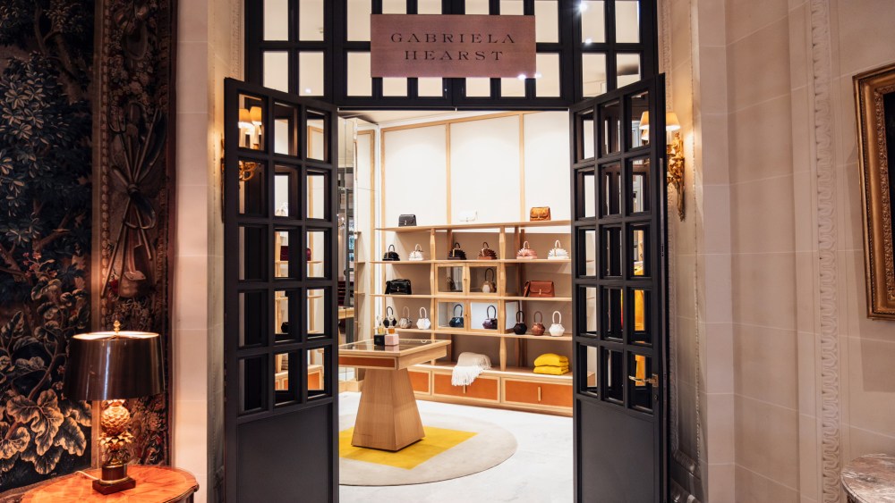 The Gabriela Hearst pop-up shop at Le Bristol