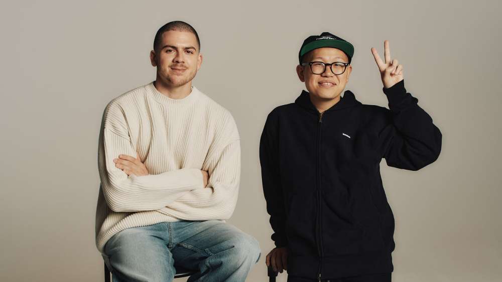 Nicolai Marciano, Guess Jeans’ chief new business development officer, and artist Verdy.