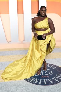 Danielle Brooks at the 2025 Vanity Fair Oscar Party Hosted By Radhika Jones held at Wallis Annenberg Center for the Performing Arts on March 02, 2025 in Beverly Hills, California.