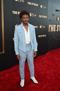 Dewayne Perkins at Apple TV+ Series “The Studio” World Premiere held at the Academy Museum of Motion Pictures on March 24, 2025 in Los Angeles, California.