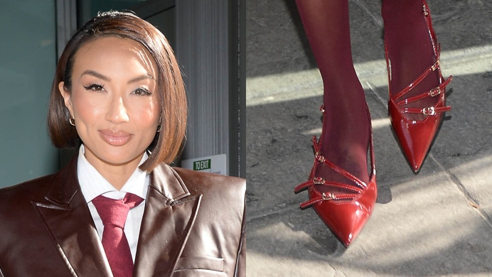 Jeannie Mai is seen leaving "Good Day New York" on March 25, 2025 in New York City.