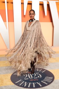 Tracee Ellis Ross at the 2025 Vanity Fair Oscar Party Hosted By Radhika Jones held at Wallis Annenberg Center for the Performing Arts on March 02, 2025 in Beverly Hills, California.