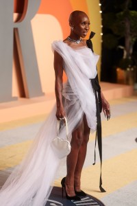 Cynthia Erivo at the 2025 Vanity Fair Oscar Party Hosted By Radhika Jones held at Wallis Annenberg Center for the Performing Arts on March 02, 2025 in Beverly Hills, California.