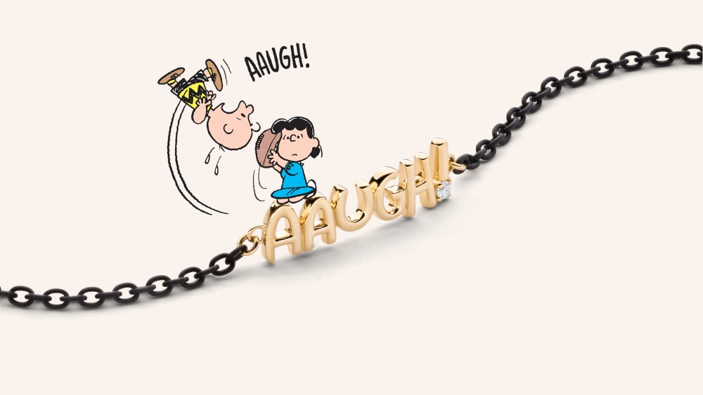 Monica Rich Kosann's Peanuts inspired bracelet.