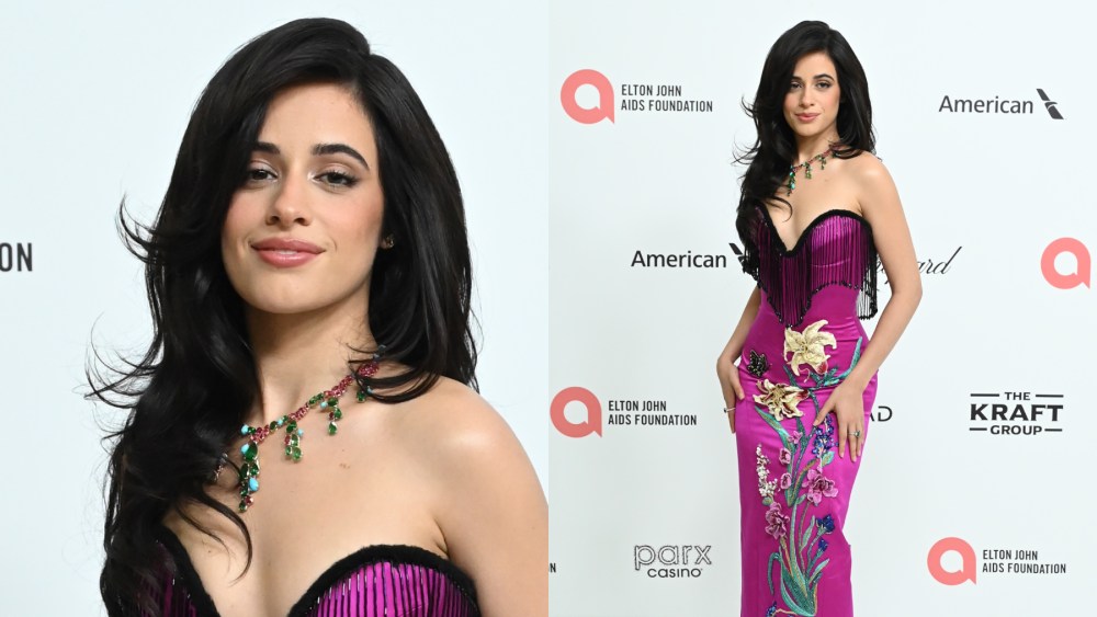 Camila Cabello at the 33rd Elton John AIDS Foundation Academy Awards Viewing Party on March 02, 2025 in West Hollywood, California.