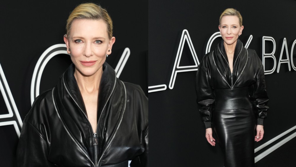 Cate Blanchett at Focus Features "Black Bag" New York Premiere at AMC Lincoln Square 13 on March 09, 2025 in New York, New York.