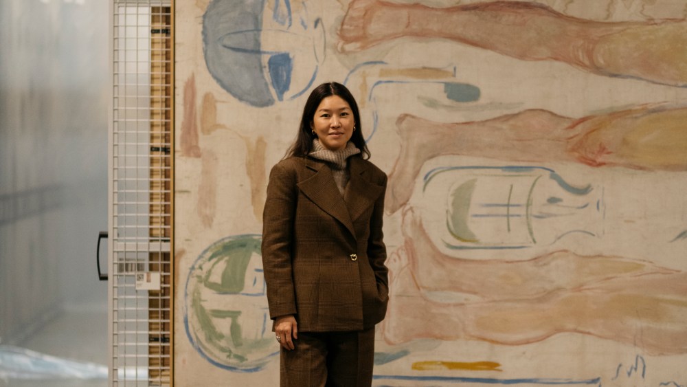 Designer Rejina Pyo during a research trip for her Edvard Munch-inspired capsule.