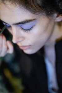 Backstage at the Fiorucci fall 2025 show in Milan.
