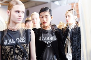 Backstage at Dior Fall 2025 Ready-to-Wear Collection at Paris Fashion Week