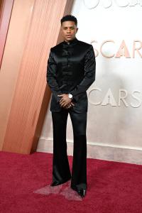Jeremy Pope at the 97th Oscars held at the Dolby Theatre on March 2, 2025 in Hollywood, California.