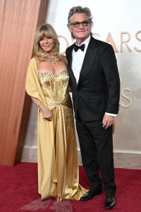 Goldie Hawn, Kurt Russell at the 97th Oscars held at the Dolby Theatre on March 2, 2025 in Hollywood, California.