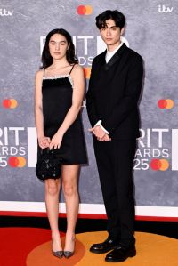 LONDON, ENGLAND - MARCH 01: (EDITORIAL USE ONLY) Olivia Hardy and William Gao of Wasia Project attend The BRIT Awards 2025 at the InterContinental London - The O2 on March 01, 2025 in London, England. (Photo by Gareth Cattermole/Getty Images)