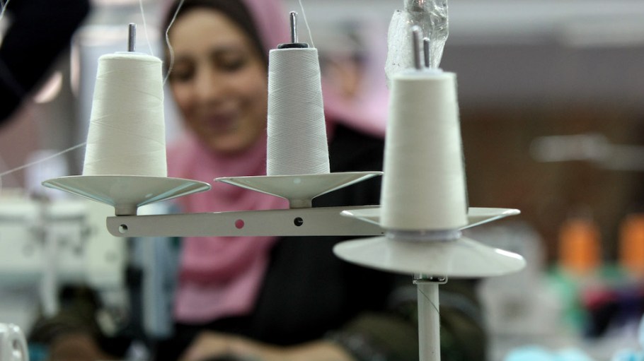 Egypt garment manufacturing. An Egyptian seamstress works at the Chinese-owned Nile Textile Group factory in the free zone of Port Said.