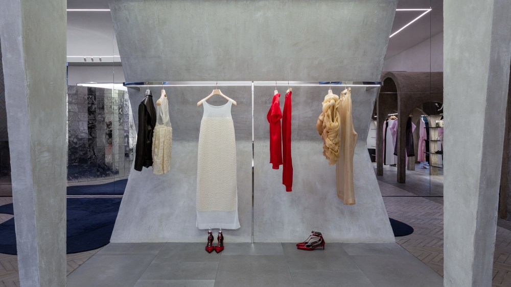 The Khaite collection on display at Antonia in Milan