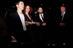 Lazaro Hernandez, Karen Elson, Jack McCollough at the Gucci x Met Gala After Party, 2019.