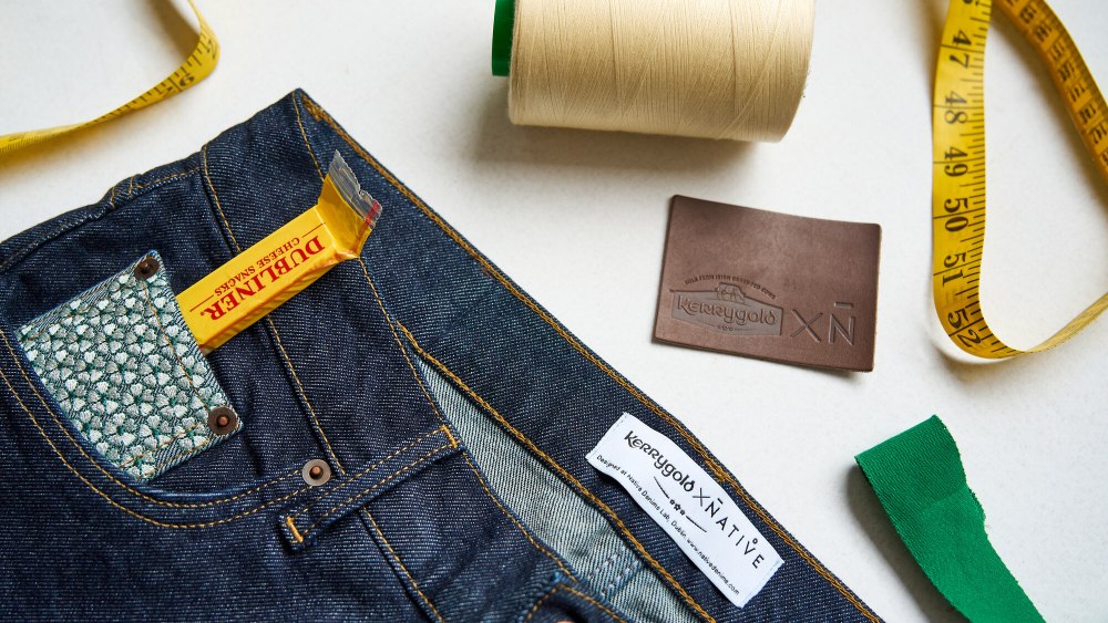 The Kerrygold x Native Denims Jeans have a special embroidered cheese pocket.