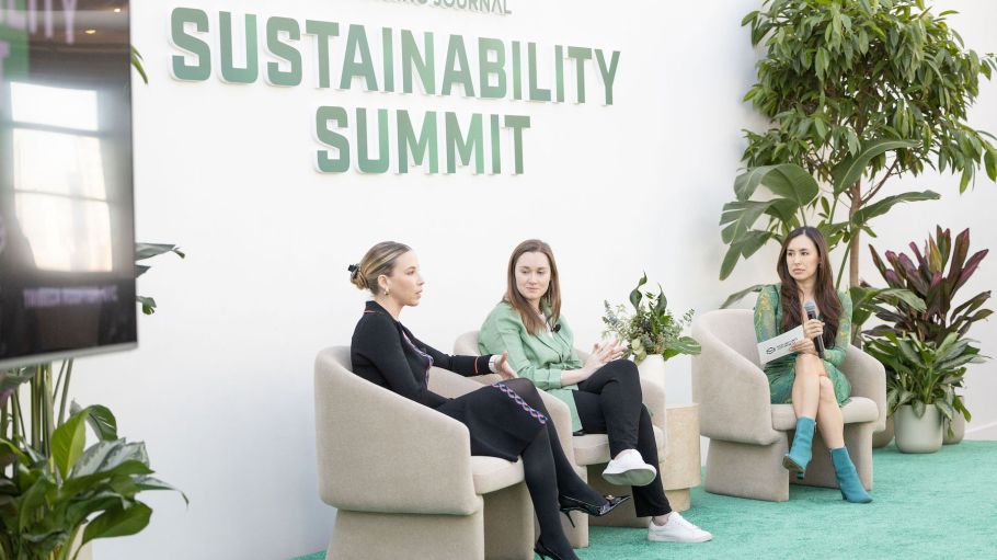 From left: Rachel Kibbe, founder and chief executive officer of Circular Services Group, American Circular Textiles; Chelsea Murtha, senior director of sustainability at the American Apparel & Footwear Association (AAFA); with Kate Nishimura, senior news and features editor for Sourcing Journal.