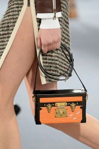 PARIS, FRANCE - MARCH 05:  Accessories bag detail on the runway at the Louis Vuitton Autumn Winter 2014 fashion show during Paris Fashion Week on March 5, 2014 in Paris, France.  (Photo by Catwalking/Getty Images)