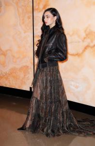 Charli XCX at the Saint Laurent Fall RTW 2025 fashion show as part of Paris Fashion Week on March 11, 2025 in Paris, France.