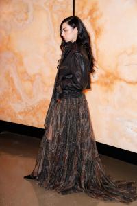 Charli XCX at the Saint Laurent Fall RTW 2025 fashion show as part of Paris Fashion Week on March 11, 2025 in Paris, France.