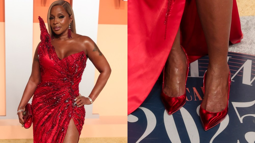 Mary J. Blige at the 2025 Vanity Fair Oscar Party Hosted By Radhika Jones held at Wallis Annenberg Center for the Performing Arts on March 02, 2025 in Beverly Hills, California.