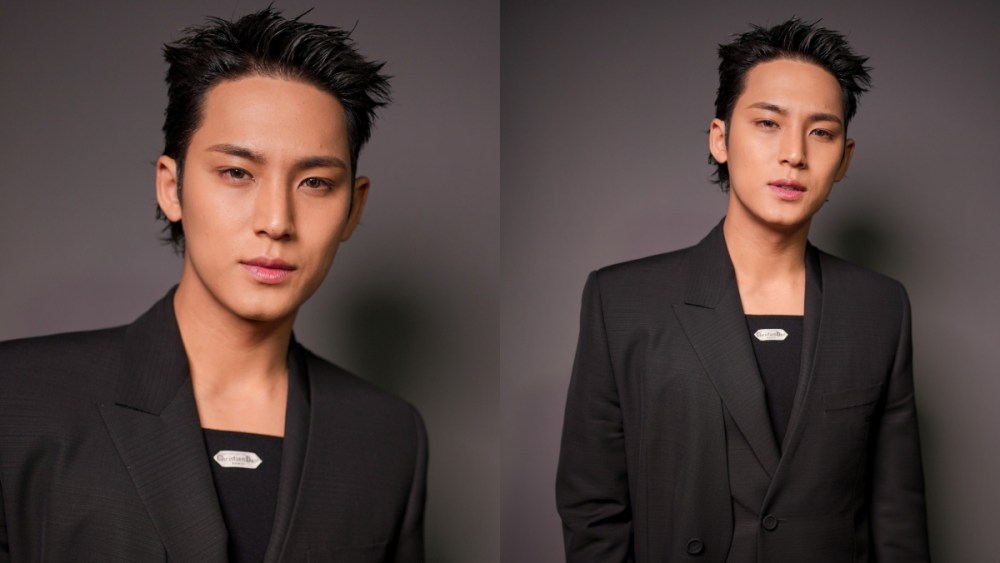 Mingyu at the Dior's fall 2025 fashion show on March 4 in Paris, Kim Jones, suit, Seventeen