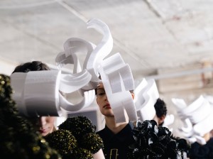 Backstage at Noir Kei Ninomiya Fall 2025 Ready-to-Wear Collection at Paris Fashion Week