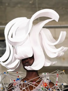 Backstage at Noir Kei Ninomiya Fall 2025 Ready-to-Wear Collection at Paris Fashion Week