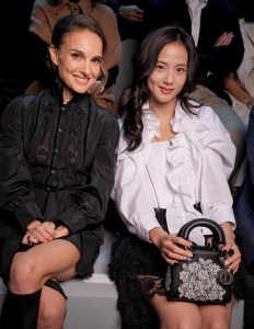 Natalie Portman, Jisoo at the Christian Dior Fall RTW 2025 fashion show as part of Paris Fashion Week on March 4, 2025 in Paris, France.