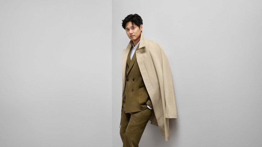 Shohei Ohtani in an ad for Hugo Boss.