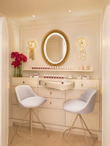 The nail bar at the Ritz Club & Spa